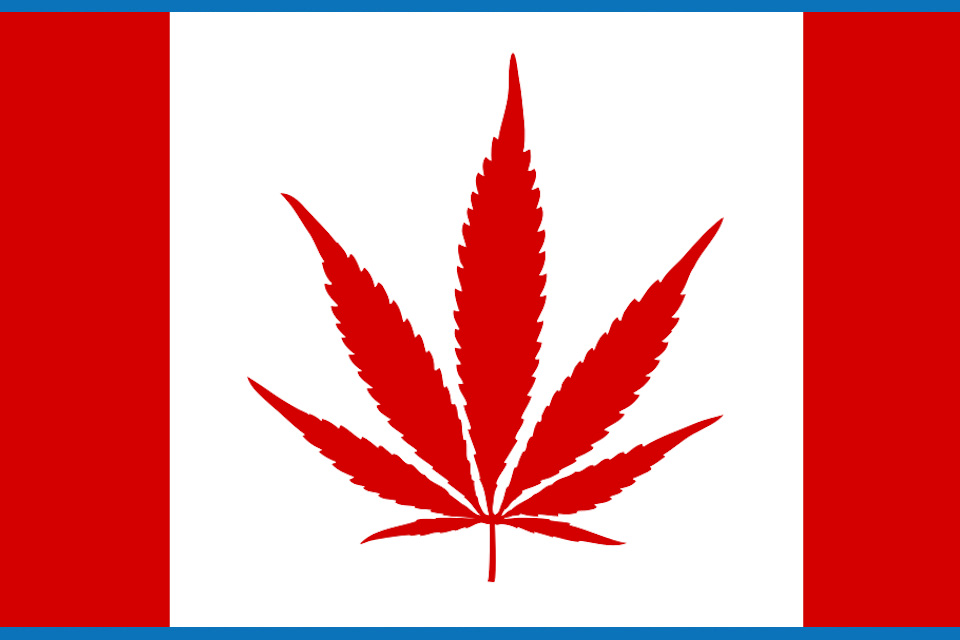 Canadian cannabis flag